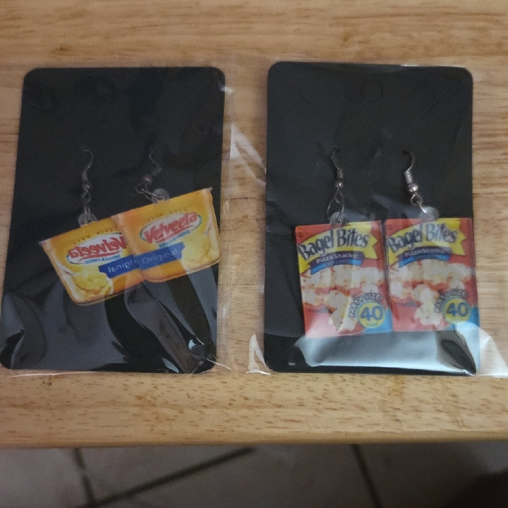 Earrings Fun Snack-Themed